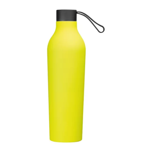 Gumírozott termosz, 750 ml (ø 8 × 29,5 cm, Sárga)