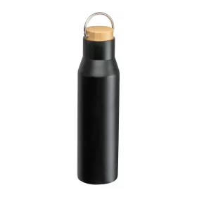   Újrahasznosított acél termosz, 550ml (ø 6,8 × 25,6 cm, Fekete)