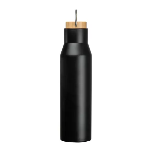 Újrahasznosított acél termosz, 550ml (ø 6,8 × 25,6 cm, Fekete)