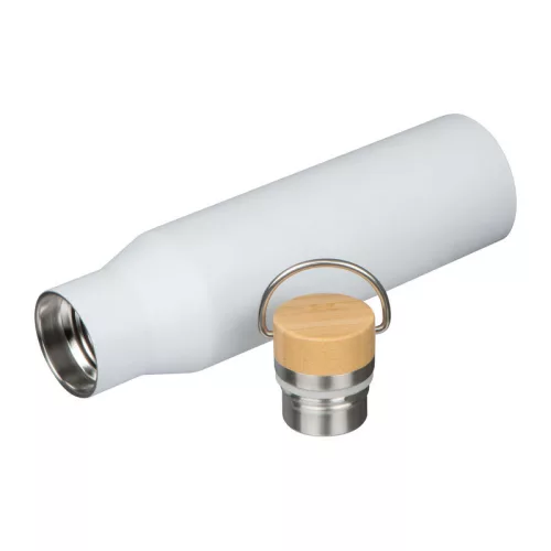 Újrahasznosított acél termosz, 550ml (ø 6,8 × 25,6 cm, Fehér)