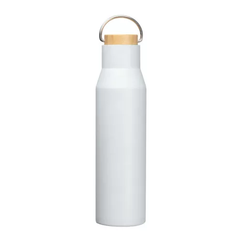 Újrahasznosított acél termosz, 550ml (ø 6,8 × 25,6 cm, Fehér)