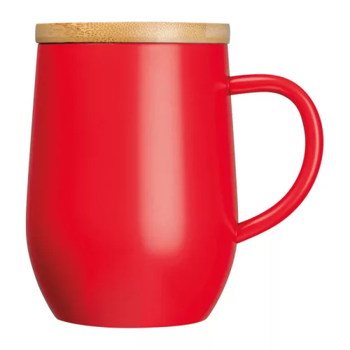 Duplafalú termoszbögre, 300 ml (ø 8 × 12,2 cm, Piros)