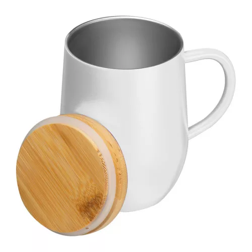 Duplafalú termoszbögre, 300 ml (ø 8 × 12,2 cm, Fehér)