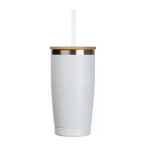 Vákuumszigetelt termoszbögre szívószállal, 500 ml