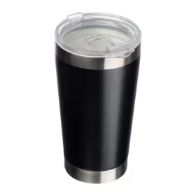   Kerámia bevonatú  termoszbögre, 500ml (ø 8,8 x 16,8 cm, Fekete)