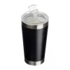 Kerámia bevonatú  termoszbögre, 500ml (ø 8,8 x 16,8 cm, Fekete)