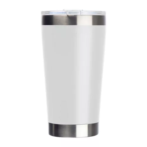 Kerámia bevonatú  termoszbögre, 500ml (ø 8,8 x 16,8 cm, Fehér)