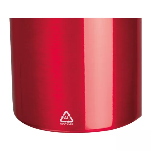 Újrahasznosított alumínium kulacs, 750 ml (ø 7 x 23 cm, Piros)