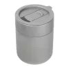 Kerámia utazó pohár szilikon bevonattal, 340ml (ø 8,2 x 10,8 cm, Szürke)