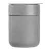 Kerámia utazó pohár szilikon bevonattal, 340ml (ø 8,2 x 10,8 cm, Szürke)