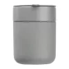 Kerámia utazó pohár szilikon bevonattal, 340ml (ø 8,2 x 10,8 cm, Szürke)
