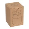 Kerámia utazó pohár szilikon bevonattal, 340ml (ø 8,2 x 10,8 cm, Szürke)