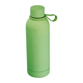   Gumírozott vákuumszigetelt termosz, 500ml (ø 7 x 22 cm, Világos Zöld)