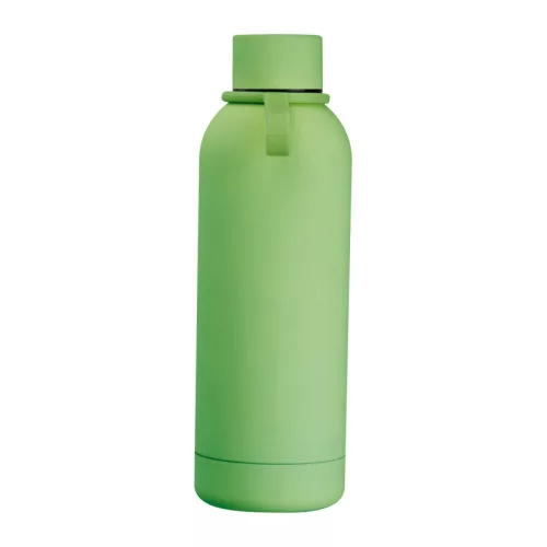 Gumírozott vákuumszigetelt termosz, 500ml (ø 7 x 22 cm, Világos Zöld)