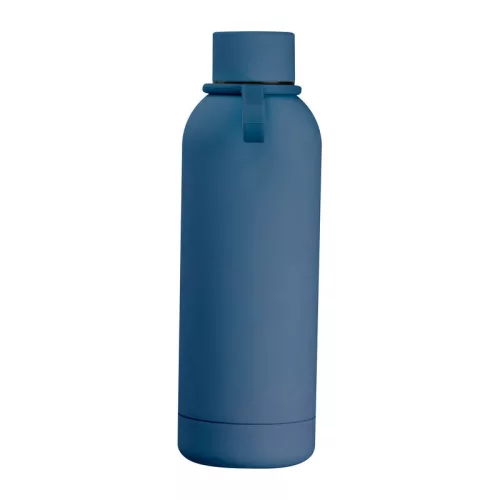 Gumírozott vákuumszigetelt termosz, 500ml (ø 7 x 22 cm, Sötétkék)