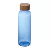 PET ivópalack bambusz fedéllel, 500ml (ø 6,5 x 21,5 cm, Kék)