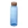 PET ivópalack bambusz fedéllel, 500ml (ø 6,5 x 21,5 cm, Kék)