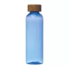 PET ivópalack bambusz fedéllel, 500ml (ø 6,5 x 21,5 cm, Kék)