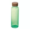 PET ivópalack bambusz fedéllel, 500ml (ø 6,5 x 21,5 cm, Zöld)