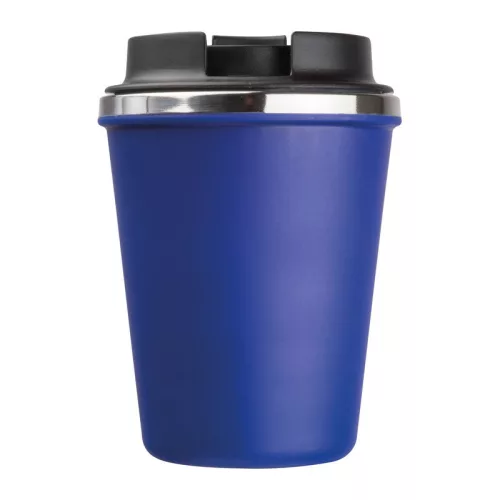 Duplafalú acél termoszbögre, 350ml (ø 9,2 x 12,9 cm, Kék)