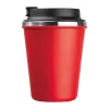 Duplafalú acél termoszbögre, 350ml (ø 9,2 x 12,9 cm, Piros)