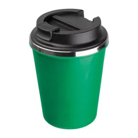   Duplafalú acél termoszbögre, 350ml (ø 9,2 x 12,9 cm, Zöld)