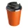 Duplafalú acél termoszbögre, 350ml (ø 9,2 x 12,9 cm, Narancssárga)