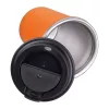 Duplafalú acél termoszbögre, 350ml (ø 9,2 x 12,9 cm, Narancssárga)