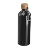 Rozsdamentes acél ivópalack karabinerrel, 750ml (ø 7,3 x 23,5 cm, Fekete)