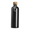 Rozsdamentes acél ivópalack karabinerrel, 750ml (ø 7,3 x 23,5 cm, Fekete)