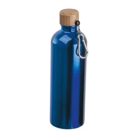   Rozsdamentes acél ivópalack karabinerrel, 750ml (ø 7,3 x 23,5 cm, Kék)