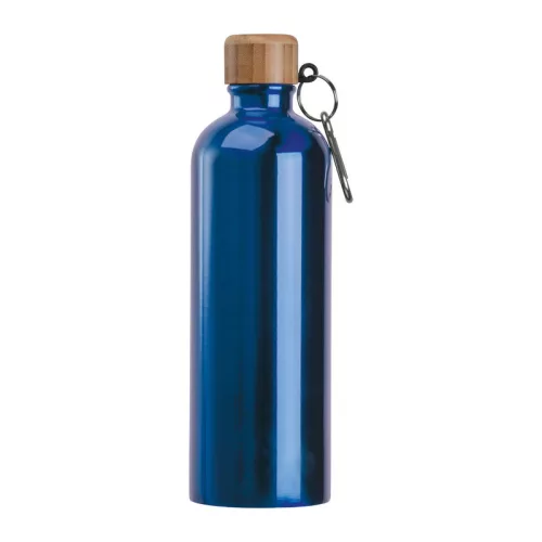 Rozsdamentes acél ivópalack karabinerrel, 750ml (ø 7,3 x 23,5 cm, Kék)