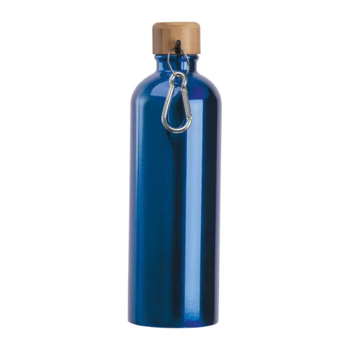 Rozsdamentes acél ivópalack karabinerrel, 750ml (ø 7,3 x 23,5 cm, Kék)