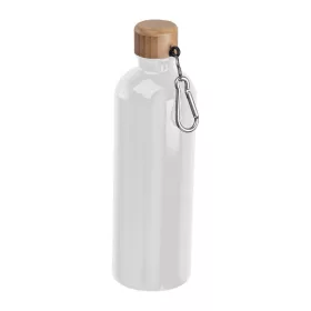   Rozsdamentes acél ivópalack karabinerrel, 750ml (ø 7,3 x 23,5 cm, Fehér)