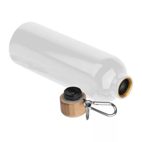 Rozsdamentes acél ivópalack karabinerrel, 750ml (ø 7,3 x 23,5 cm, Fehér)