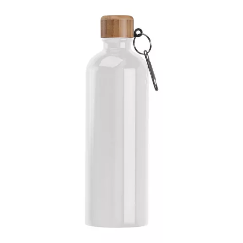 Rozsdamentes acél ivópalack karabinerrel, 750ml (ø 7,3 x 23,5 cm, Fehér)