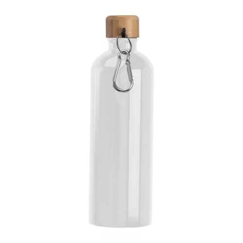 Rozsdamentes acél ivópalack karabinerrel, 750ml (ø 7,3 x 23,5 cm, Fehér)
