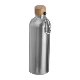   Rozsdamentes acél ivópalack karabinerrel, 750ml (ø 7,3 x 23,5 cm, Szürke)