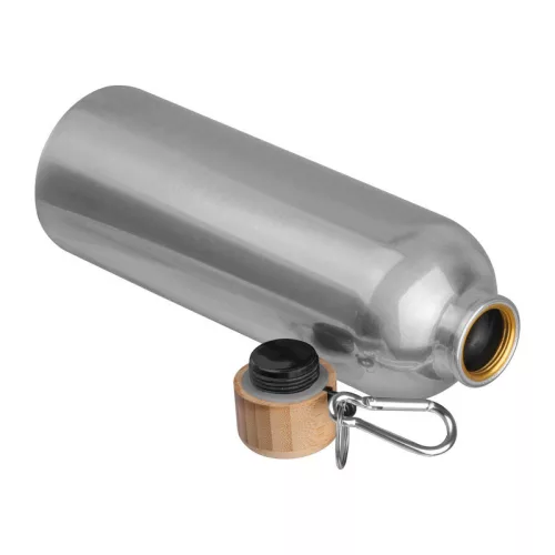 Rozsdamentes acél ivópalack karabinerrel, 750ml (ø 7,3 x 23,5 cm, Szürke)