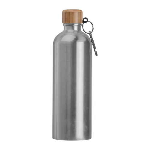 Rozsdamentes acél ivópalack karabinerrel, 750ml (ø 7,3 x 23,5 cm, Szürke)