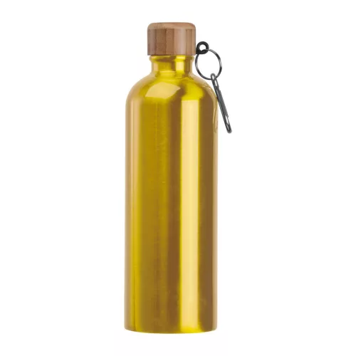 Rozsdamentes acél ivópalack karabinerrel, 750ml (ø 7,3 x 23,5 cm, Sárga)