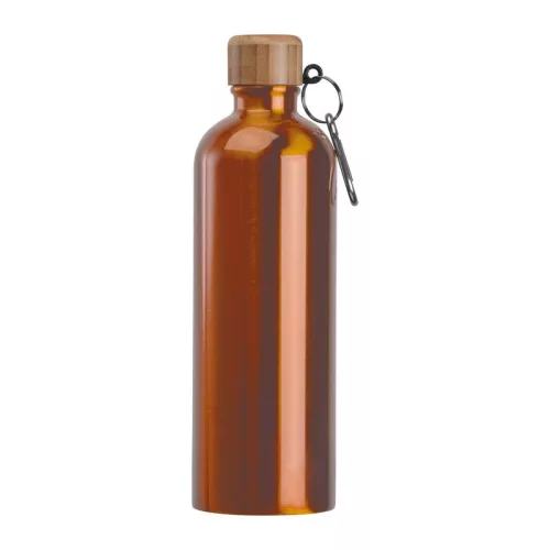 Rozsdamentes acél ivópalack karabinerrel, 750ml (ø 7,3 x 23,5 cm, Narancssárga)