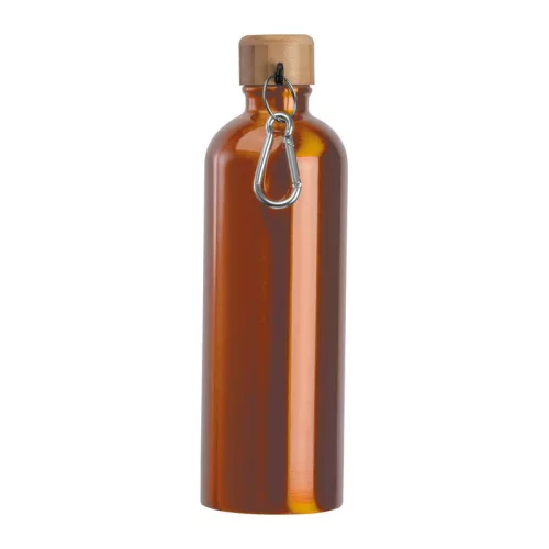 Rozsdamentes acél ivópalack karabinerrel, 750ml (ø 7,3 x 23,5 cm, Narancssárga)