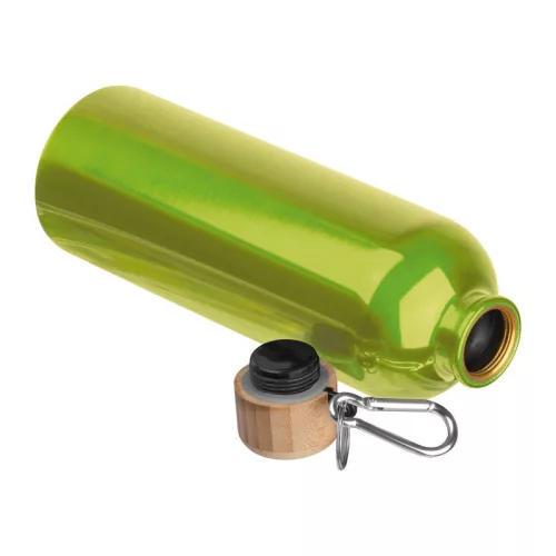 Rozsdamentes acél ivópalack karabinerrel, 750ml (ø 7,3 x 23,5 cm, Világos Zöld)