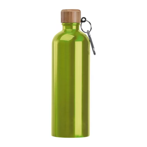 Rozsdamentes acél ivópalack karabinerrel, 750ml (ø 7,3 x 23,5 cm, Világos Zöld)