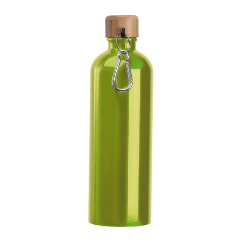 Rozsdamentes acél ivópalack karabinerrel, 750ml (ø 7,3 x 23,5 cm, Világos Zöld)