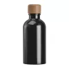 Rozsdamentes acél ivópalack karabinerrel, 400ml (ø 6,5 x 17 cm, Fekete)