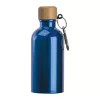 Rozsdamentes acél ivópalack karabinerrel, 400ml (ø 6,5 x 17 cm, Kék)