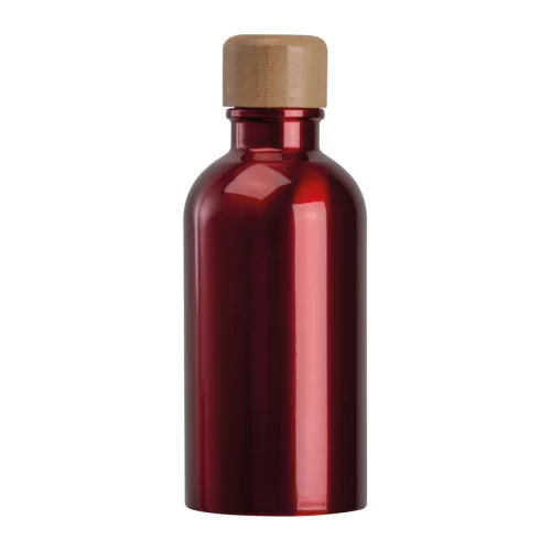 Rozsdamentes acél ivópalack karabinerrel, 400ml (ø 6,5 x 17 cm, Piros)