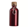Rozsdamentes acél ivópalack karabinerrel, 400ml (ø 6,5 x 17 cm, Piros)